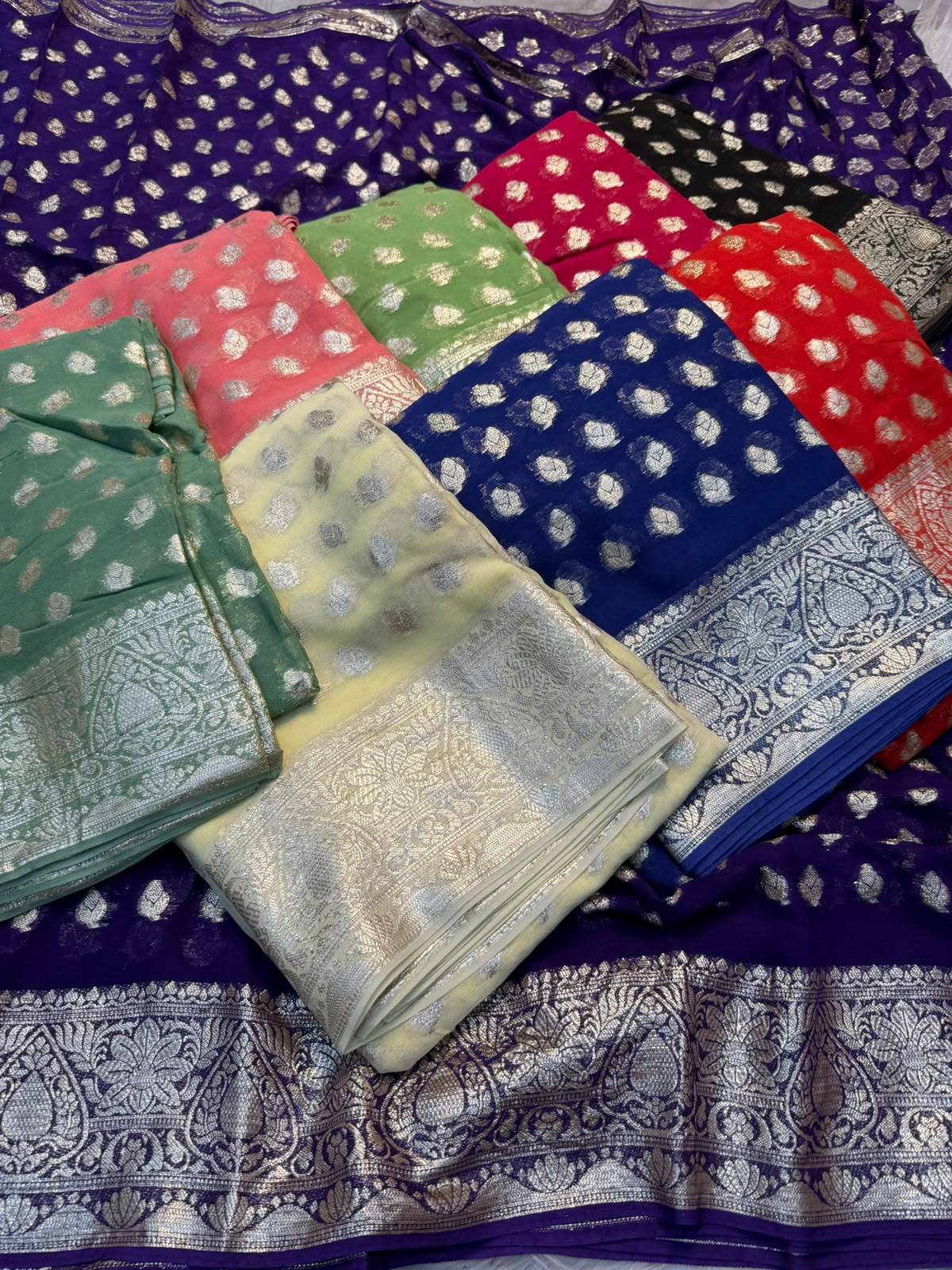 Viscose Georgette Sarees